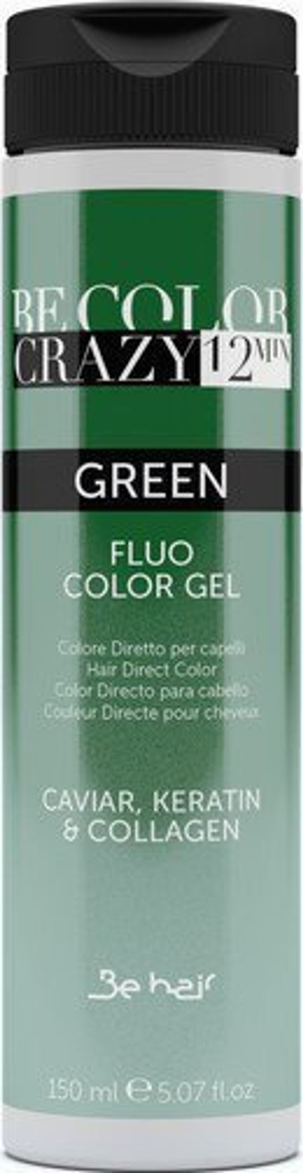 Be Hair Люминесцентный гель-краситель для волос прямого действия без аммиака - Be Color Crazy 12 Minute, 150мл