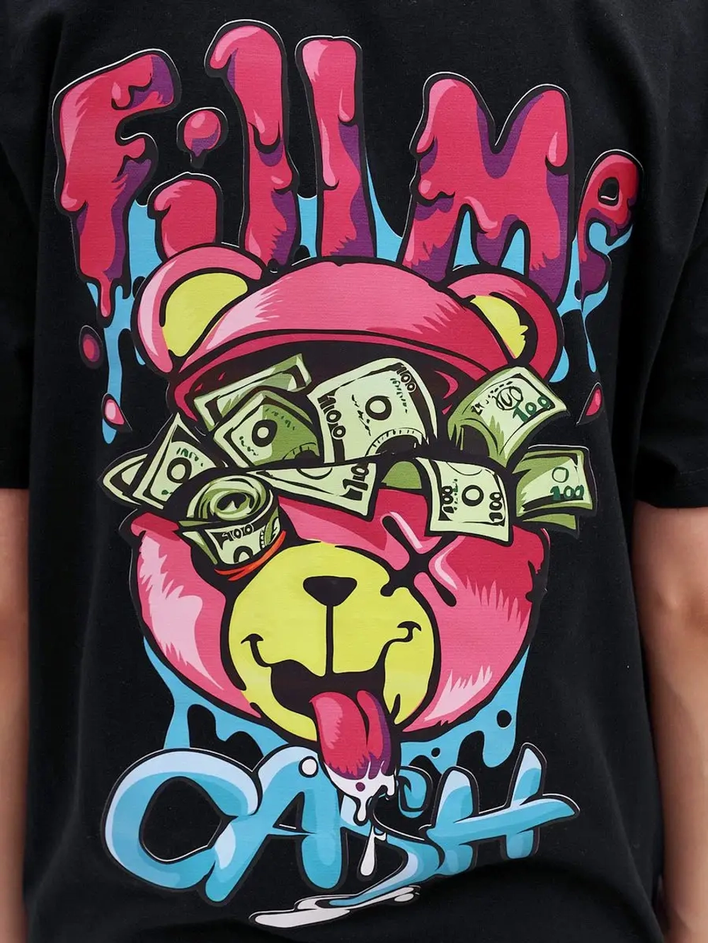 Футболка с принтом на спине мужская женская подростковая