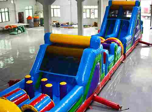 Надувная полоса препятствий для тимбилдинга «Адреналин-Шоу», 20×3×4 м