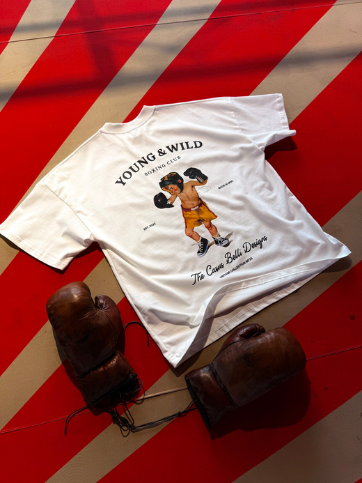 Футболка Young & Wild молочная