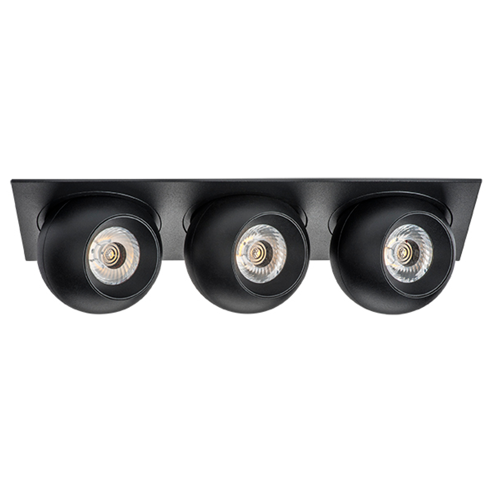 i537747474 Светильник INTERO LED 9W*3 850LM*3 24G ЧЕРНЫЙ 4000K (217537+217074+217074+217074)