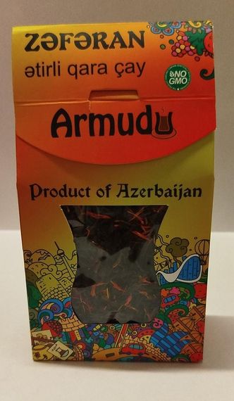 Armudu Azerbaijan tea Zəfəran ətirli qara çay 50 gr