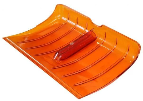 Лопата снеговая из поликарбоната 515*375  №2  ЦВЕТНАЯ   D-36мм./13423