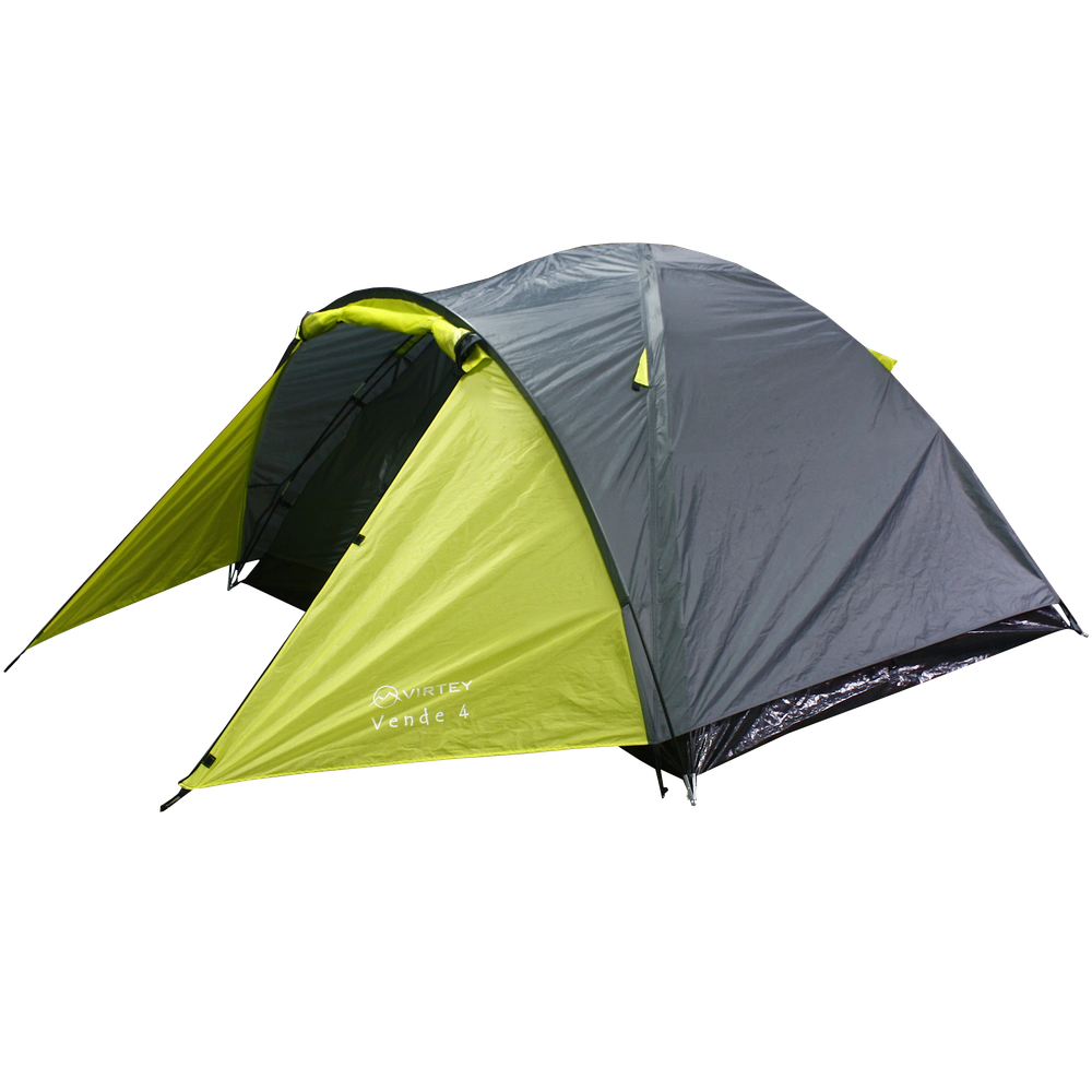 Палатка Virtey Vende-4 (105+220)х250х130см 4чел 2000мм вес 4.0кг