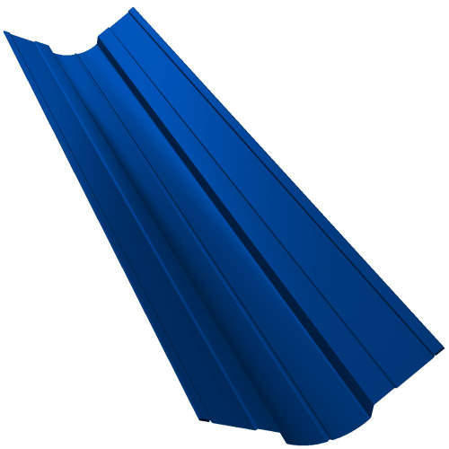 Ендова верхняя фигурная Grand Line Pe Ral 5002 70х70 мм резка