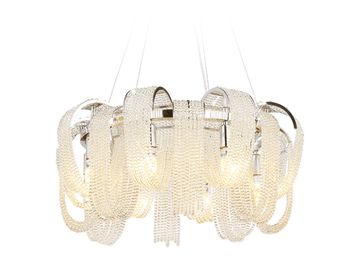 Подвесная люстра с хрусталем 8*Е14 TR5377/8 CH/CL хром/прозрачный Traditional Ambrella