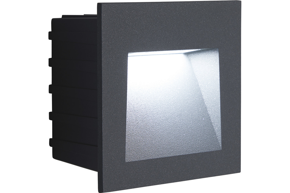 Светильник LED для подсветки ступеней LN013 встраиваемый 3W 4000K, IP65, серый Feron