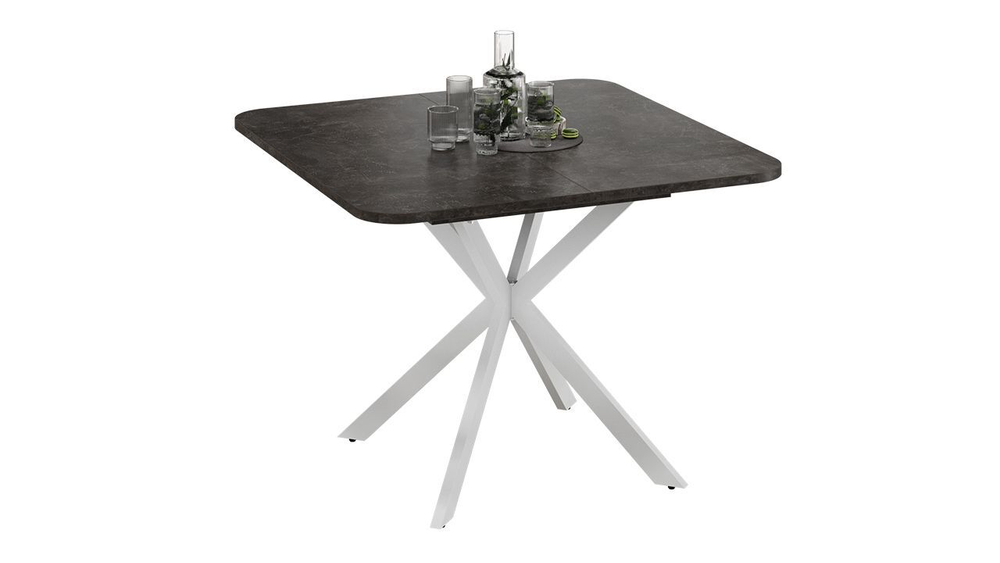 Стол кухонный обеденный раздвижной Ателье темный Лиссабон 100(131)х100х75 см