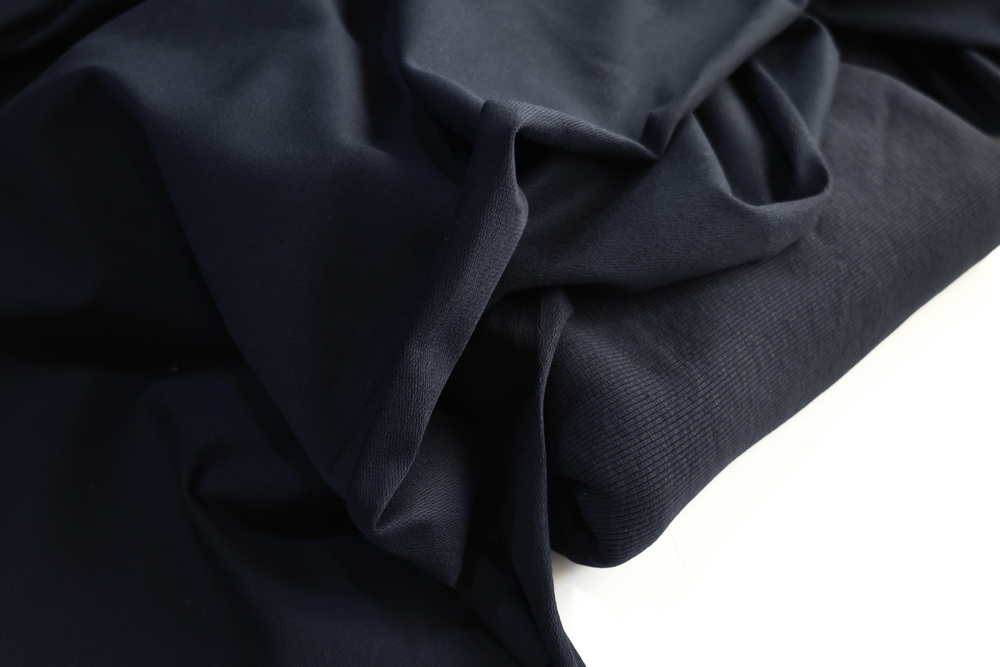 ТЕМНО-СИНИЙ - Футер 2х нитка с лайкрой, компакт пенье (КРВ623 Маша)