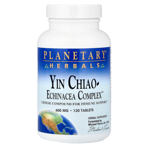 Planetary Herbals, Yin Chiao-Echinacea Complex™, 120 таблеток