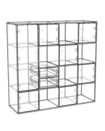 Стеллаж КОТО левый