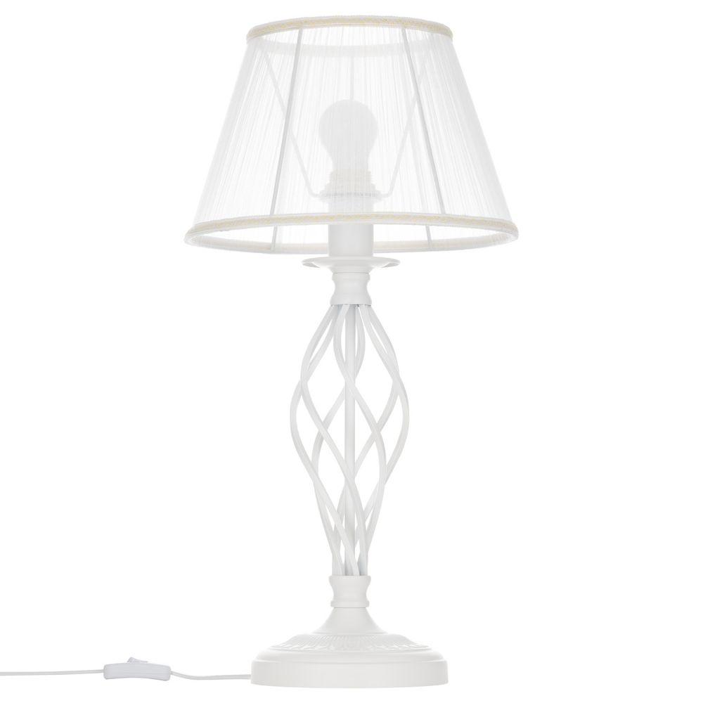 Citilux Ровена CL427810 Настольная лампа с абажуром Белая