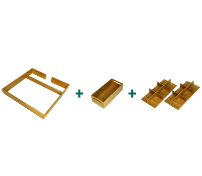 КОМПЛЕКТ вставка для 1 полки с ящиком и 2 делителями на 6 ячеек Конвой Лавидо, СЕЛЕКТ, 600 мм,  цвет