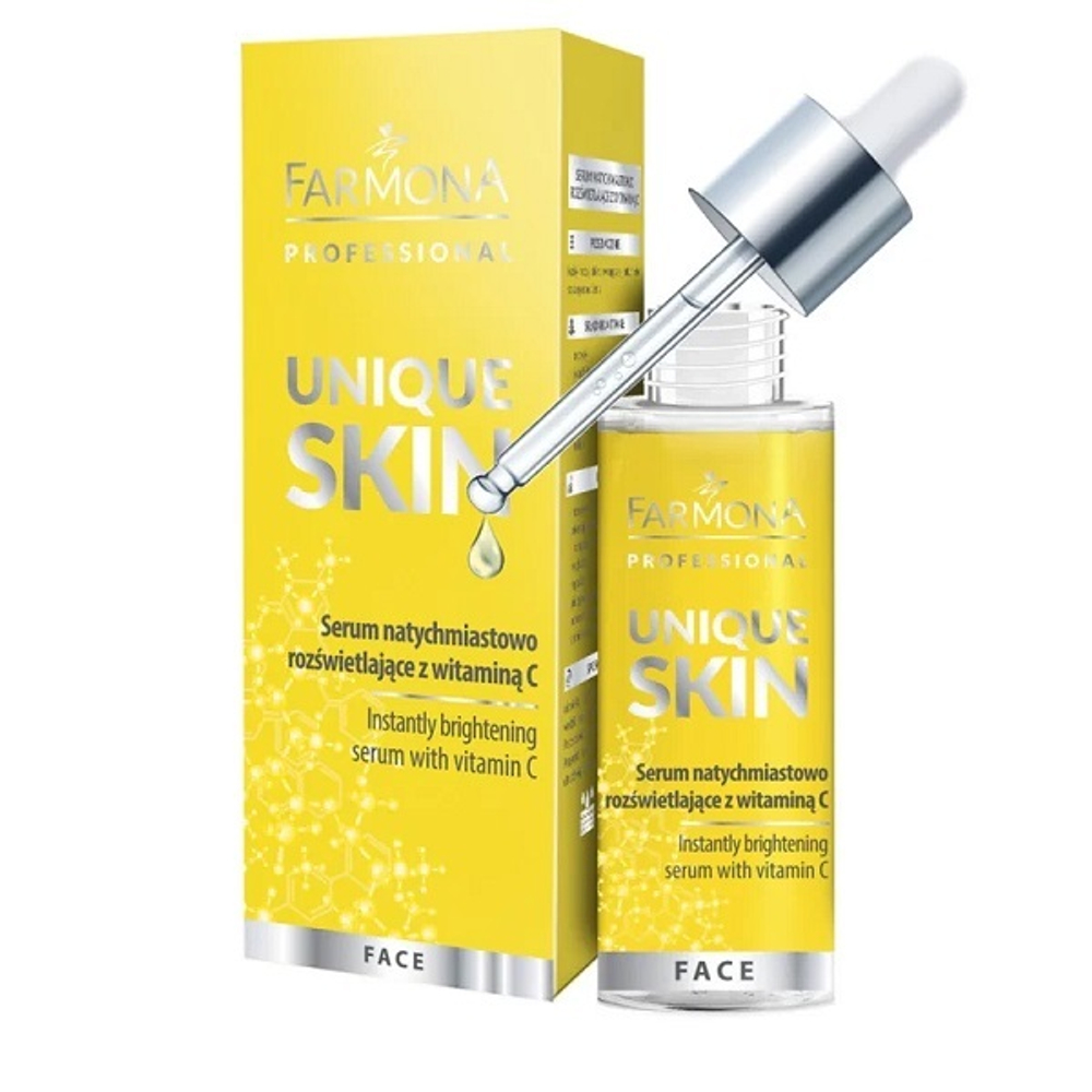 Осветляющая сыворотка с Витамином С Farmona Professional Unique Skin Instant Brightening Serum with Vitamin C 50мл
