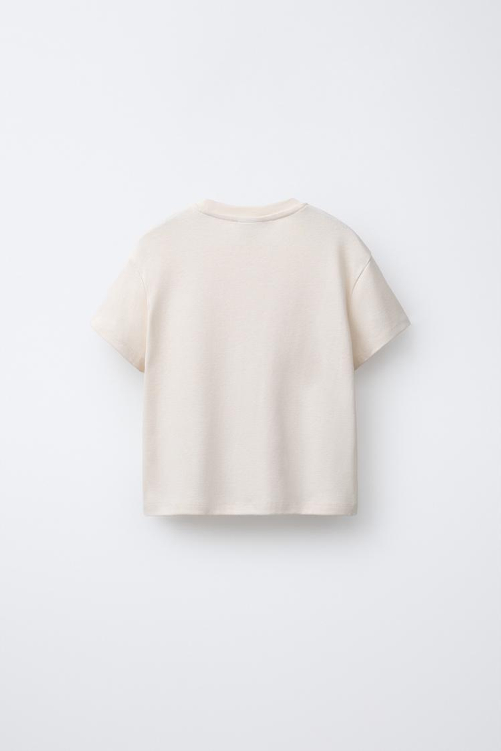 ZARA ФУТБОЛКА ДЛЯ ВЕРХОВОЙ ЕЗДЫ С РЕЛЬЕФНЫМ ТЕКСТОМ, ПЕСОЧНЫЙ