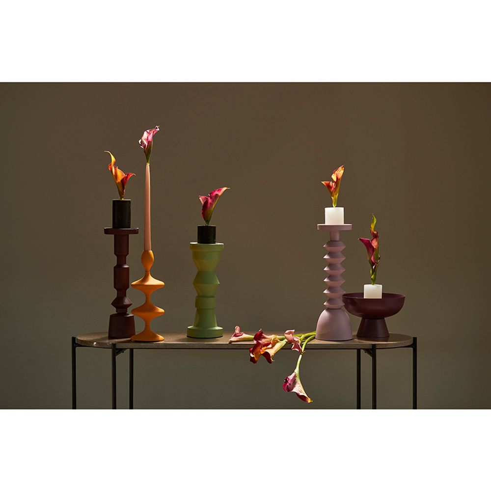 Подсвечник Vivlend, 30 см, нежно-зеленый