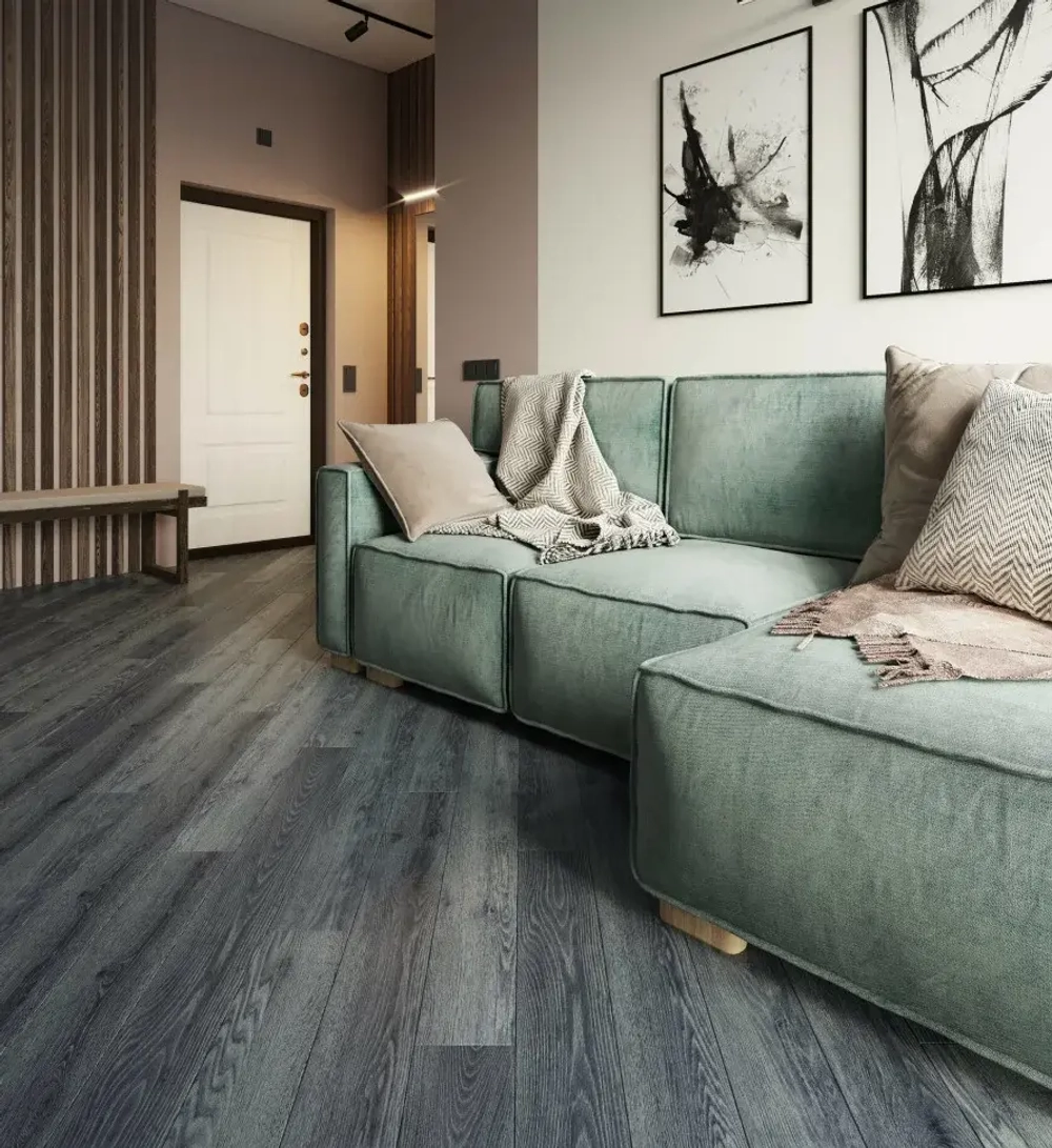 Каменный SPC ламинат AlixFloor City Line Дуб кенийский серый
