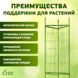 GTCY-1 GREEN APPLE Опора для томатов с сеткой 0,9*1,2м | GREEN APPLE