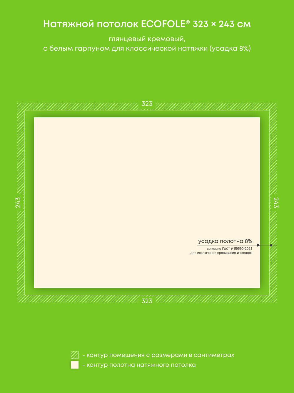 Натяжные потолки 4 м2, 7.8 м2