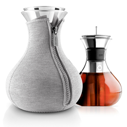 Чайник заварочный tea maker в неопреновом текстурном чехле, 1 л, светло-серый