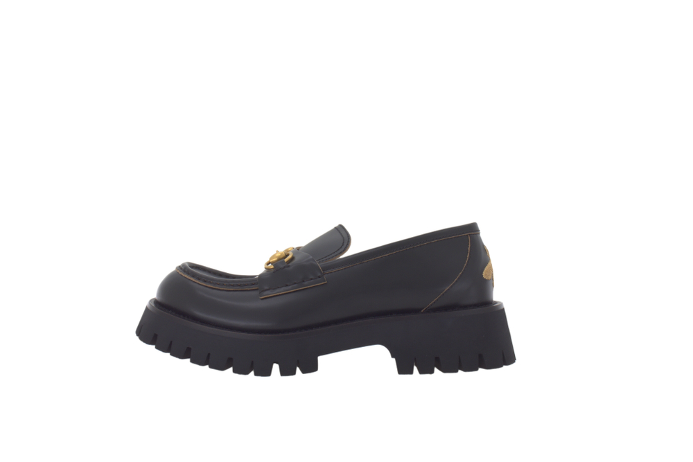Gucci Wmns Lug Sole Loafer "Black" Women"s