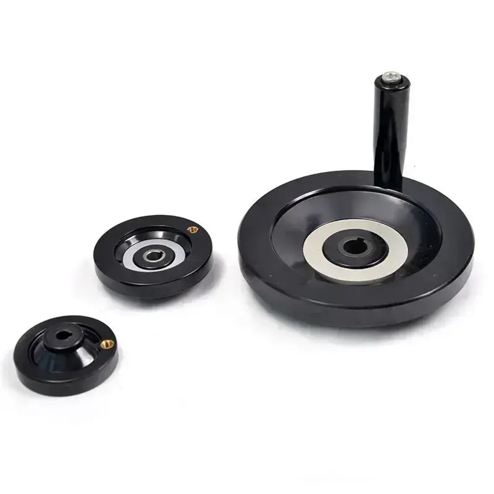 Маховик бакелит 80х10х3мм (Dxdxb) цельнолитой, складная ручка