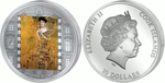 20 долларов 2012 год Густав Климт Адель  Острова Кука. Серебро.