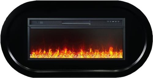 Каминокомплект Ellipse - Черный (ширина 1450 мм) с очагом Vision 42 LED