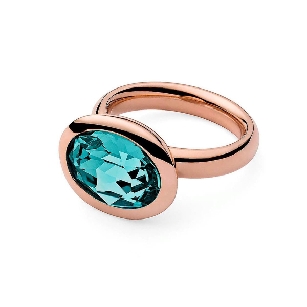 Кольцо Qudo Tivola Light Turquoise 17.2 мм 631784/17.2 BL/RG размер 17,2