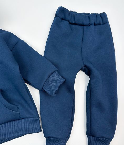 Комплект из футера с начесом, Индиго