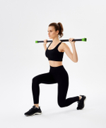 Бодибар BB-301 3 кг, неопреновый, черный/зеленый