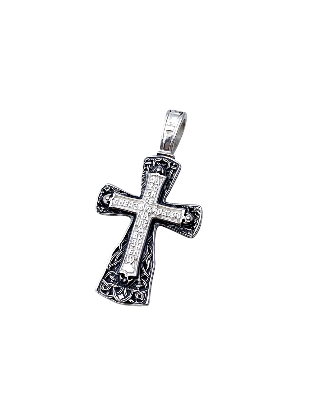 Крест из серебра/Чернение