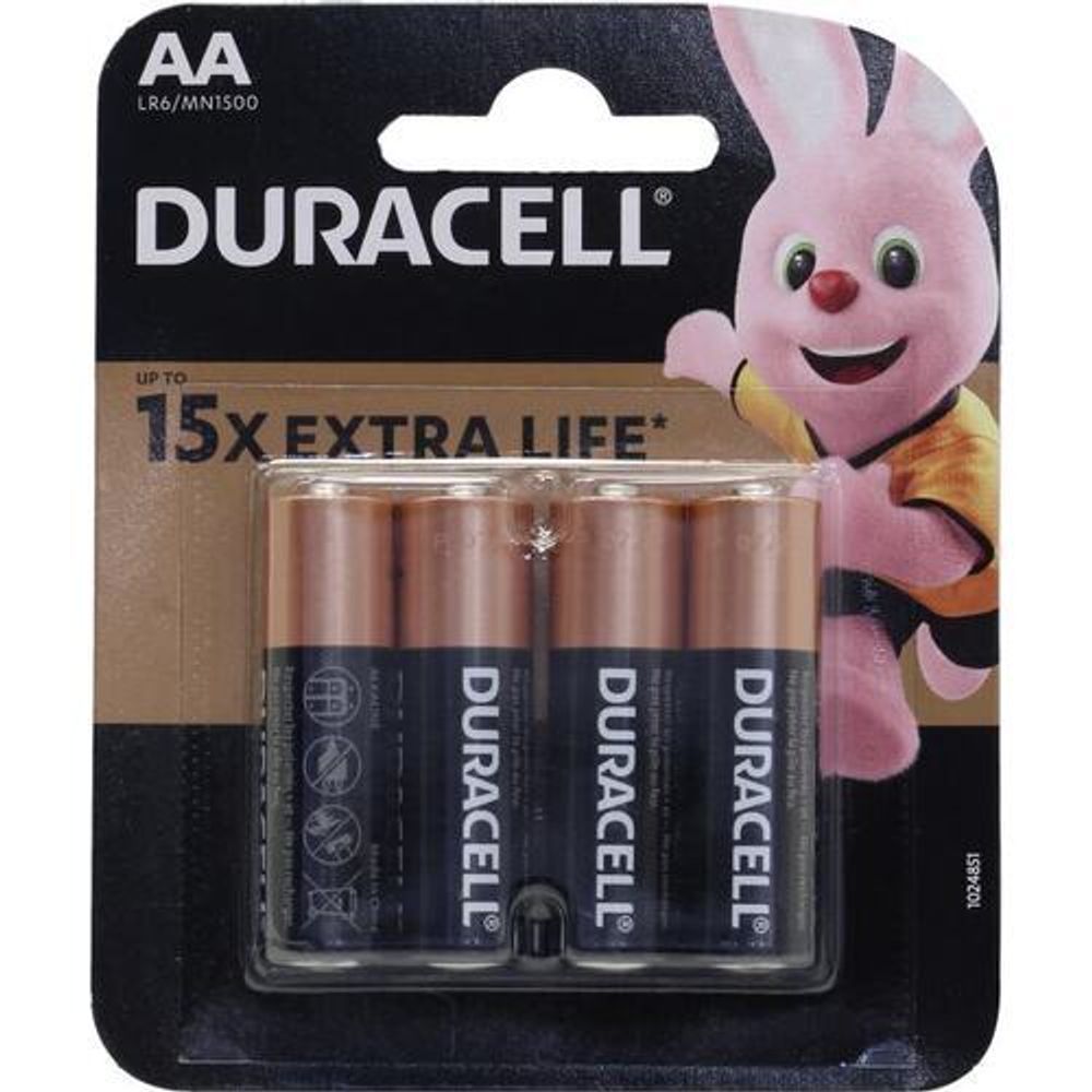 БАТАРЕЙКА Duracell  АА (4шт.) LR-6 1500