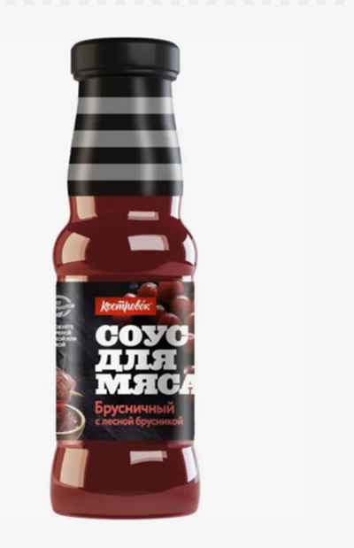 Соус для мяса Брусничный 25мл с/б Костровок
