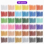 Пастель масляная восковые мелки утолщенные 36 цветов с точилкой, держателем и стеком, BRAUBERG PREMIUM, 272713