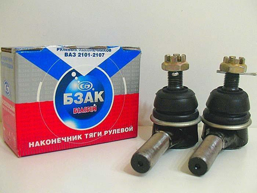 Наконечник рулевой тяги ВАЗ 2101 короткий с метизами 2шт Автокомплект