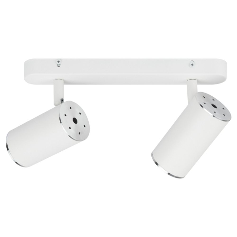 Светильник настенно-потолочный спот ЭРА OL35-2 WH MR16 GU10 IP20 белый хром