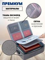 Водонепроницаемый органайзер для документов большой емкости сумка для хранения, черный