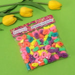 Резинки для волос 100шт «Кокетка - Яркий Бум», цвет микс, неоновые тона, d-2см