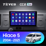 Teyes CC2 Plus 10,2" для Toyota Hiace 2004-2021