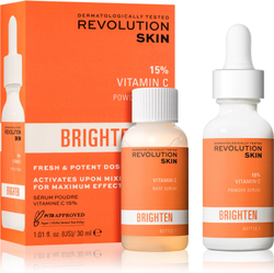 Revolution Skincare Brighten 15% VItamin C - двухкомпонентная сыворотка с осветляющим эффектом /   30  ml  / GTIN 5057566644464