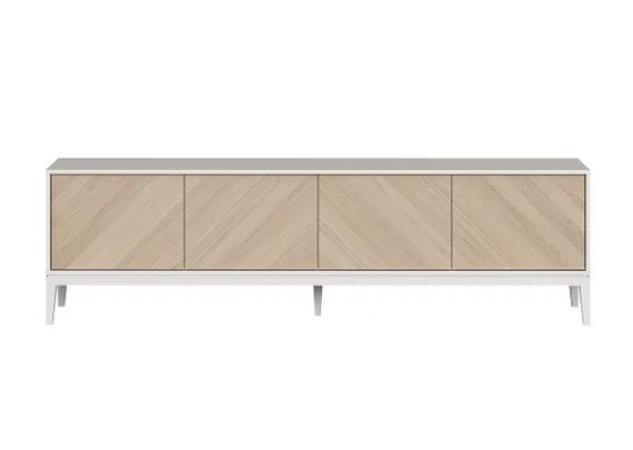 Тумба Fjord 4 двери напольная (белая)