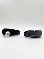 Повторители поворота на крыло диодные прозрачные тонированные для Лада Приора, Калина 2 шт