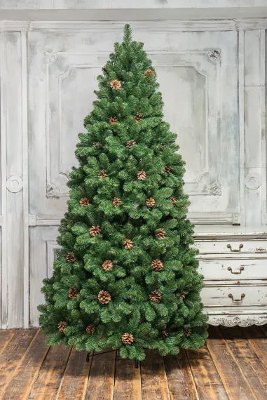 Искусственная елка Снежная королева зеленая 350 см., мягкая хвоя, ЕлкиТорг (32350)