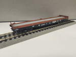 Платформа 13-401 РЖД для перевозки контейнеров в масштабе 1:87