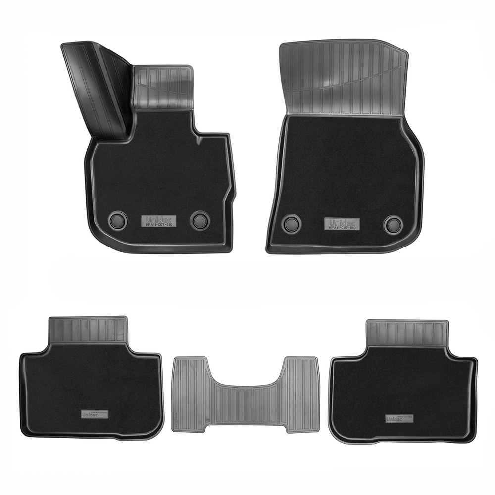 Ковры в салон Norplast/Unidec для BMW X4 в кузове G02 (2018-), Черный, арт.NPA11-C07-610-CM