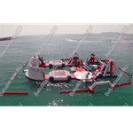 Надувной аквапарк на воде «Планета Аквадром» 30×30×6 м