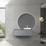 Тумба с раковиной Black&White Universe 120 см U915.1200 R glossy light grey