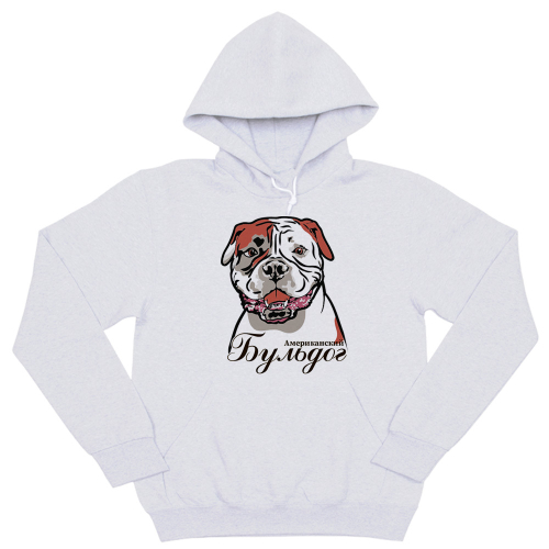 Толстовка "Американский бульдог - портрет"