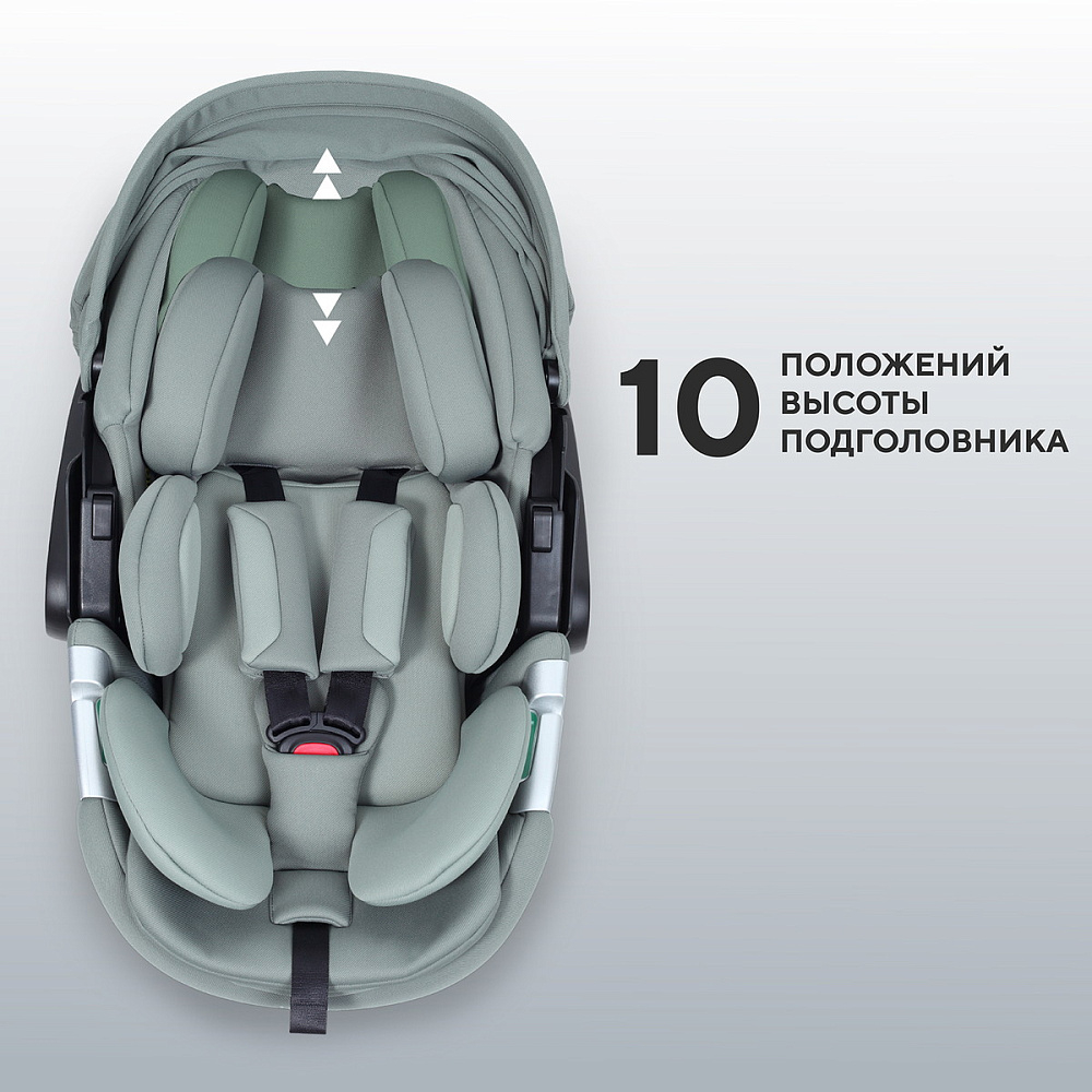 Детская коляска Rant Teo Soft 3 в 1 с автокреслом Aster Zero Olive Graphite